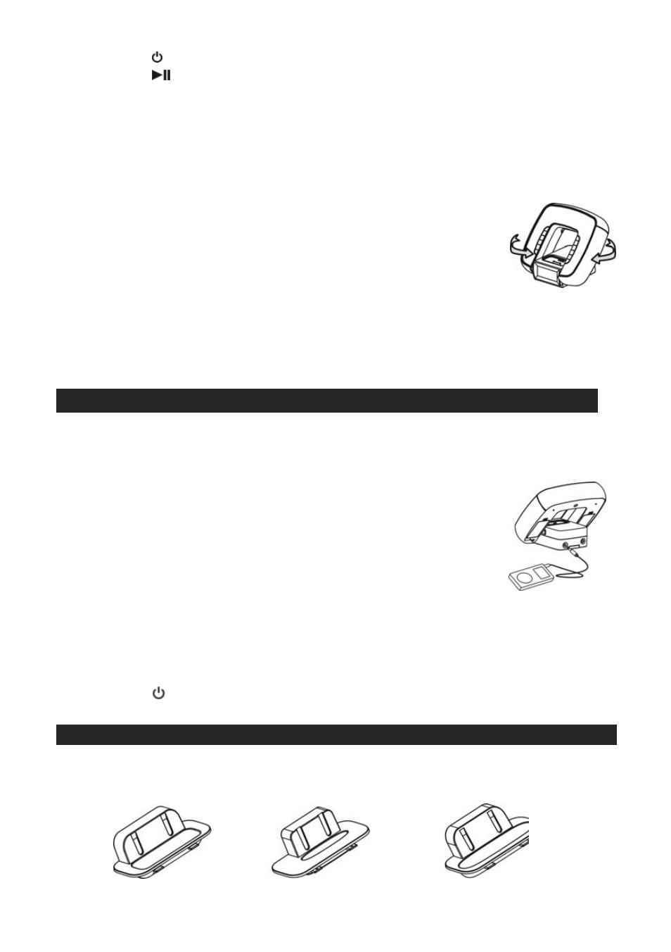 Aux operation, Ipod adaptors | Jensen JiMS-182 User Manual | Page 7 / 14
