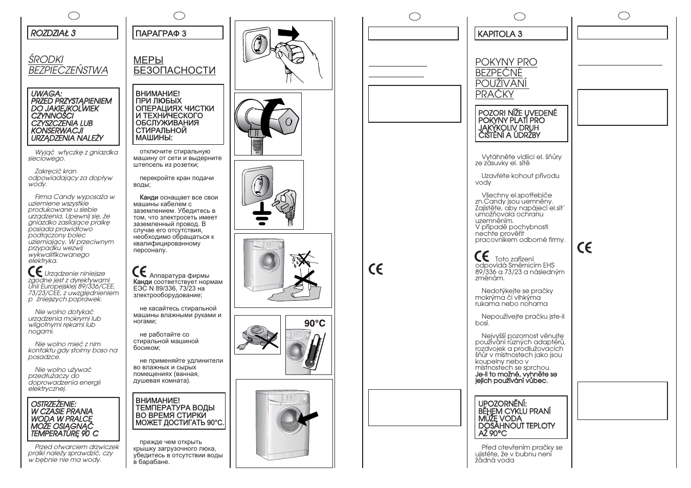 Candy CM2 126 User Manual | Page 6 / 41