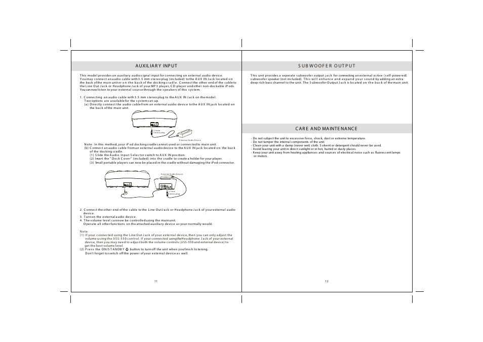 Jensen JiSS-550 User Manual | Page 7 / 8