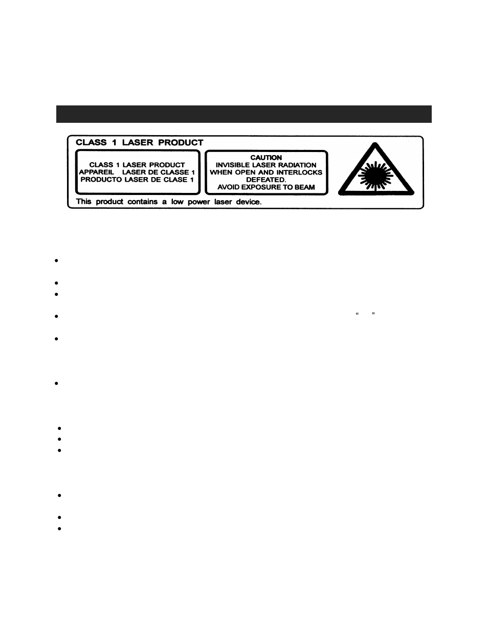 Caution | Jensen Hello Kitty KT2024A User Manual | Page 4 / 12