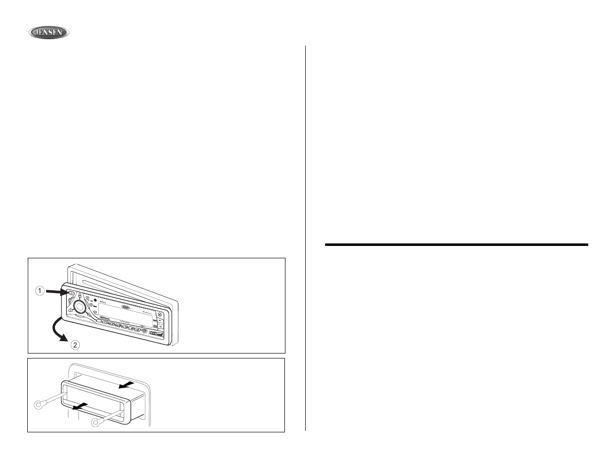 Mp6610, Operation (continued), Operación (continuado) | Opération (continué), Watts x 4, Tune scan as/ps / menu, Aux in cd text scan cd-r/rw up dn | Jensen MP6610 User Manual | Page 12 / 26