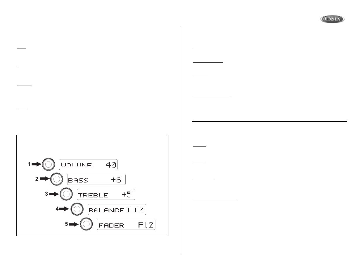 Jensen MP6610 User Manual | Page 7 / 26