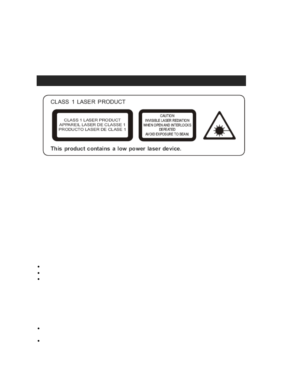 Caution | Jensen JMC-1100 User Manual | Page 5 / 23