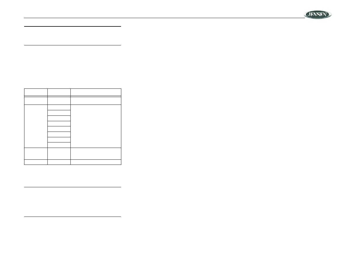 Vm9020ts | Jensen Mobile Multimedia DVD/MP3/WMA Receiver VM9020TS User Manual | Page 21 / 28