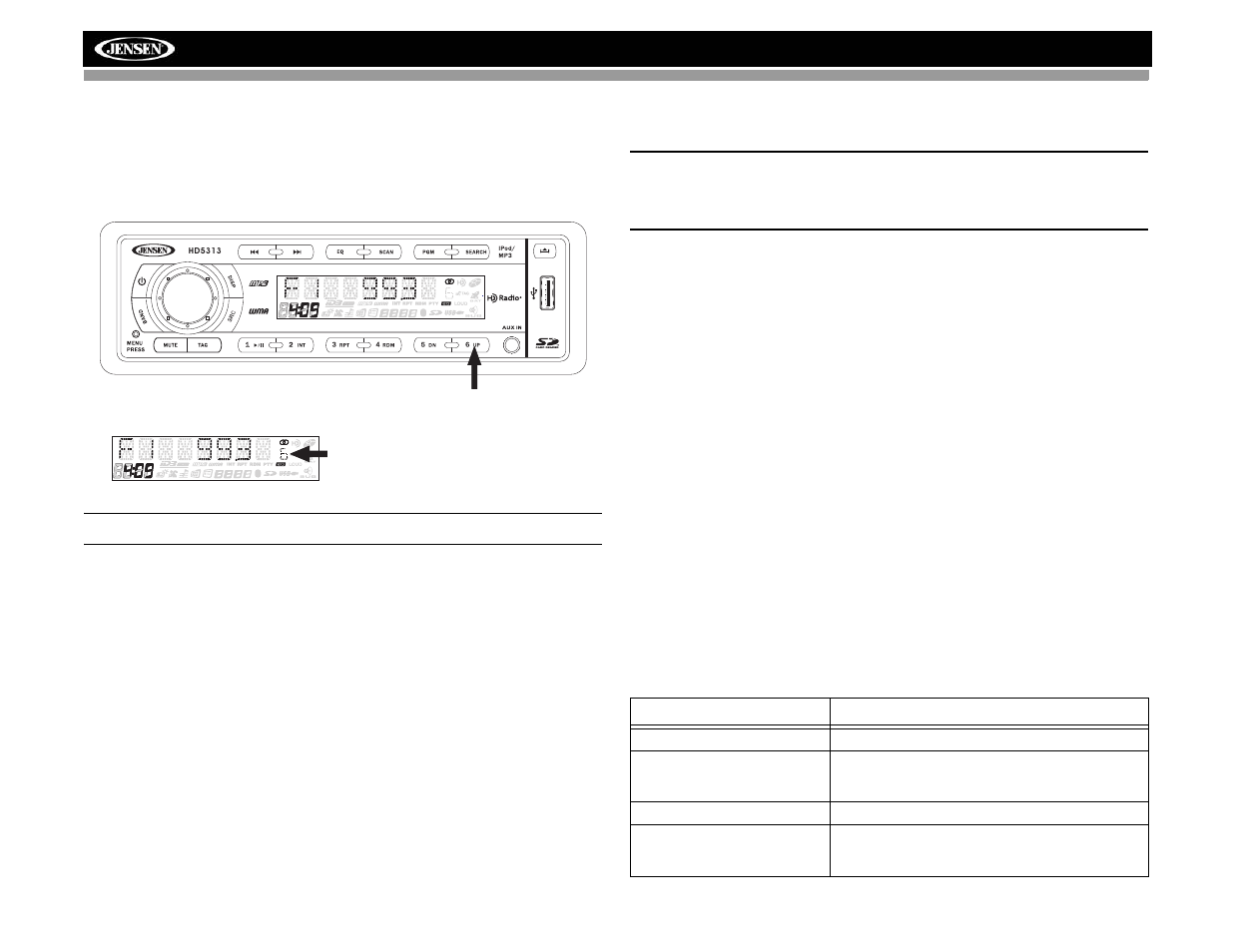 Jensen HD5313IR User Manual | Page 10 / 62