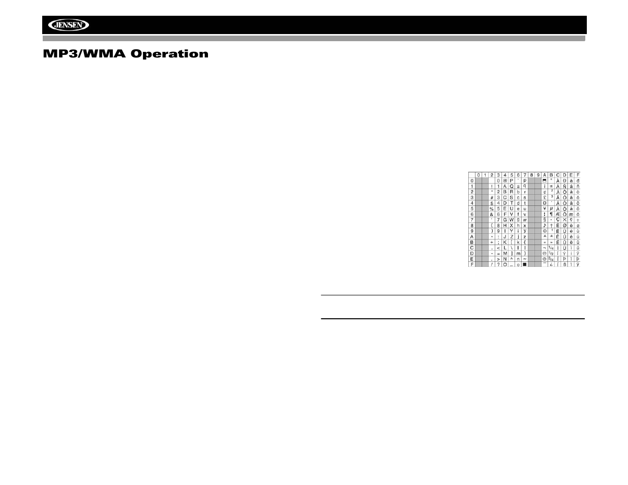 Mp3/wma operation | Jensen HD5313IR User Manual | Page 14 / 62