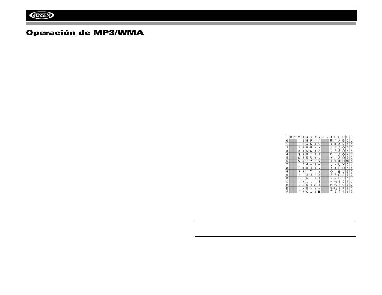 Operación de mp3/wma | Jensen HD5313IR User Manual | Page 32 / 62