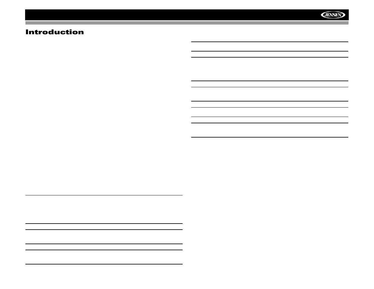 Introduction | Jensen HD5313IR User Manual | Page 41 / 62