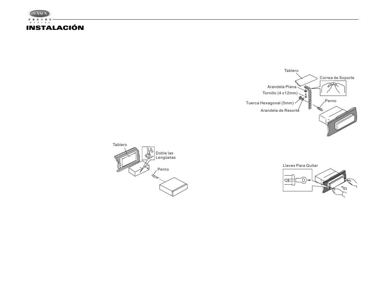 Msr3007, Instalación | Jensen MSR3007 User Manual | Page 16 / 38