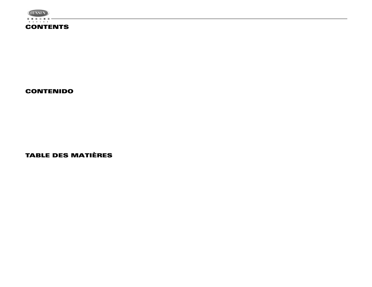 Jensen MSR3007 User Manual | Page 2 / 38