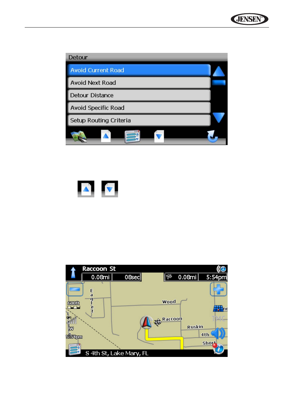 Vm9424, Arriving at your destination | Jensen VM9424 User Manual | Page 100 / 120