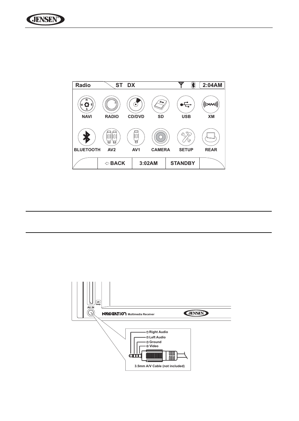 Vm9424 | Jensen VM9424 User Manual | Page 15 / 120