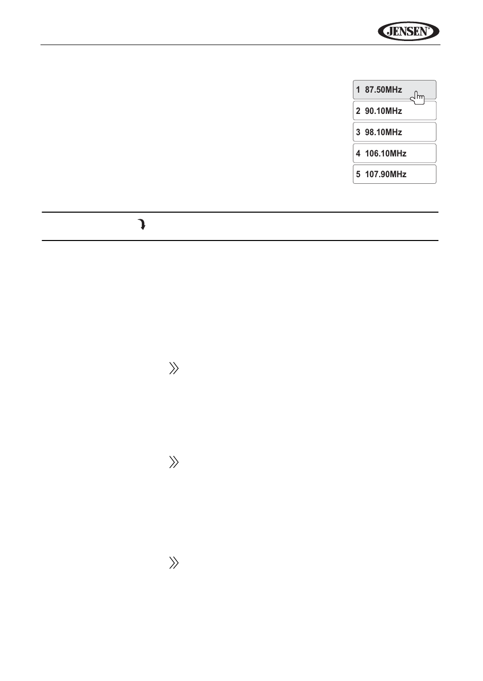 Vm9424 using preset stations, Auto store/preset scan (as/ps), Local radio station seeking (loc) | Jensen VM9424 User Manual | Page 26 / 120