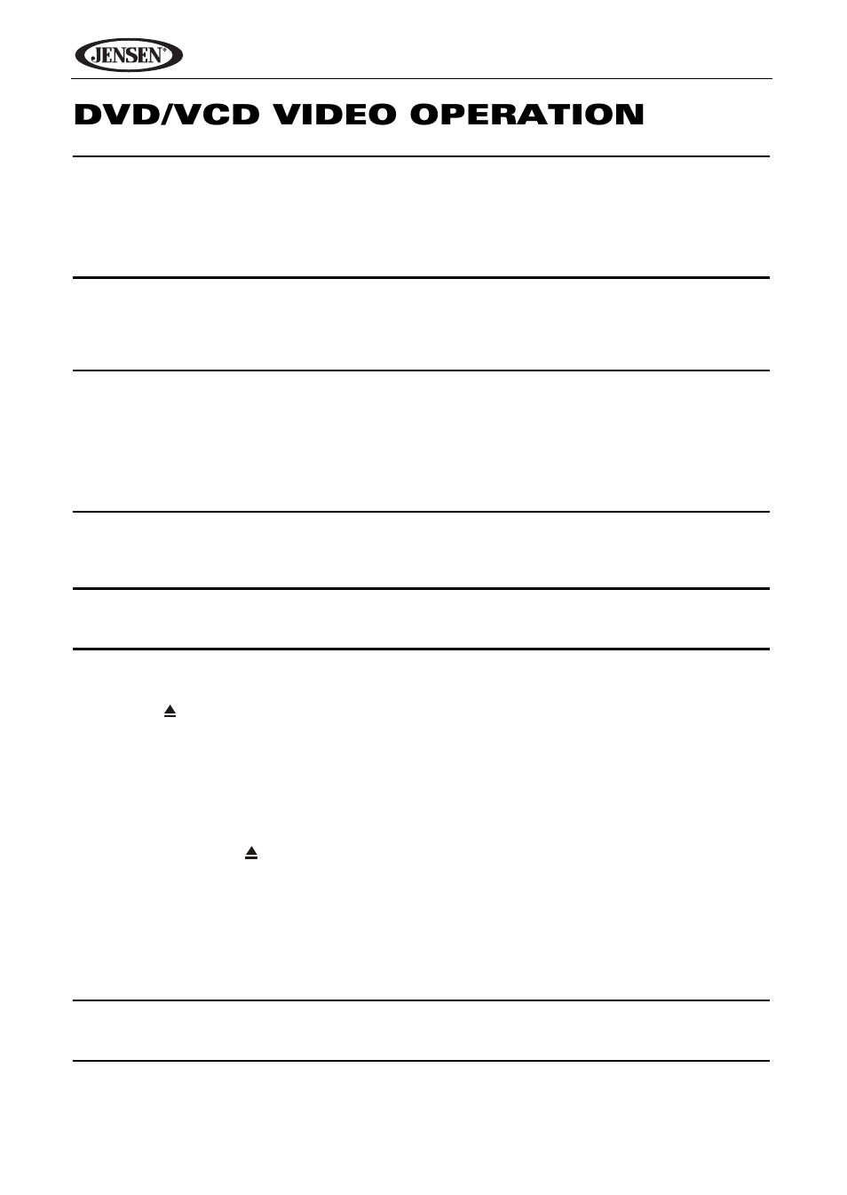 Dvd/vcd video operation | Jensen VM9424 User Manual | Page 27 / 120