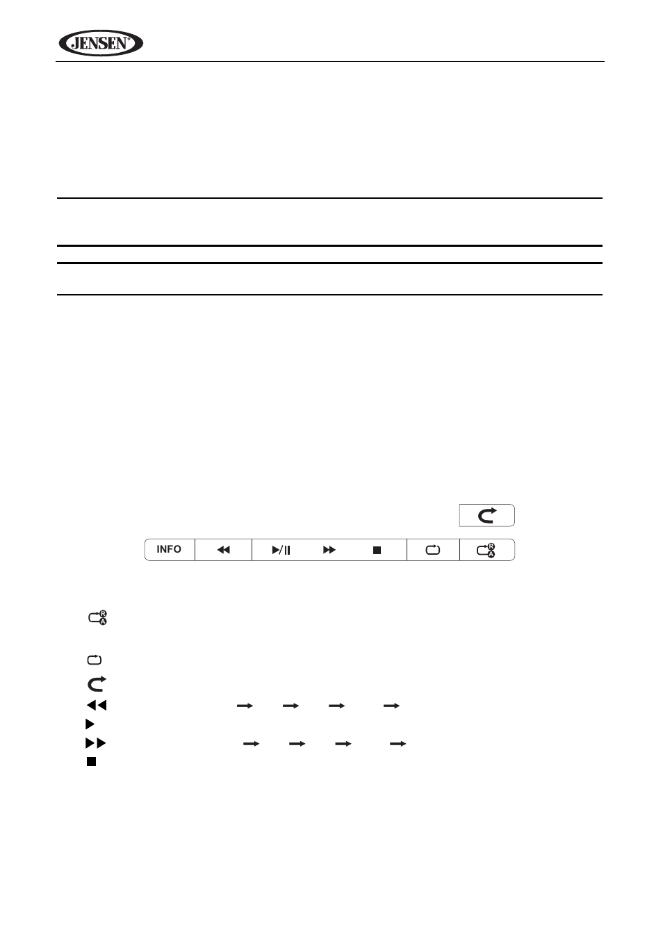 Vm9424 vcd pbc - play back control, Playback information, Mpeg playback on-screen controls | Jensen VM9424 User Manual | Page 31 / 120