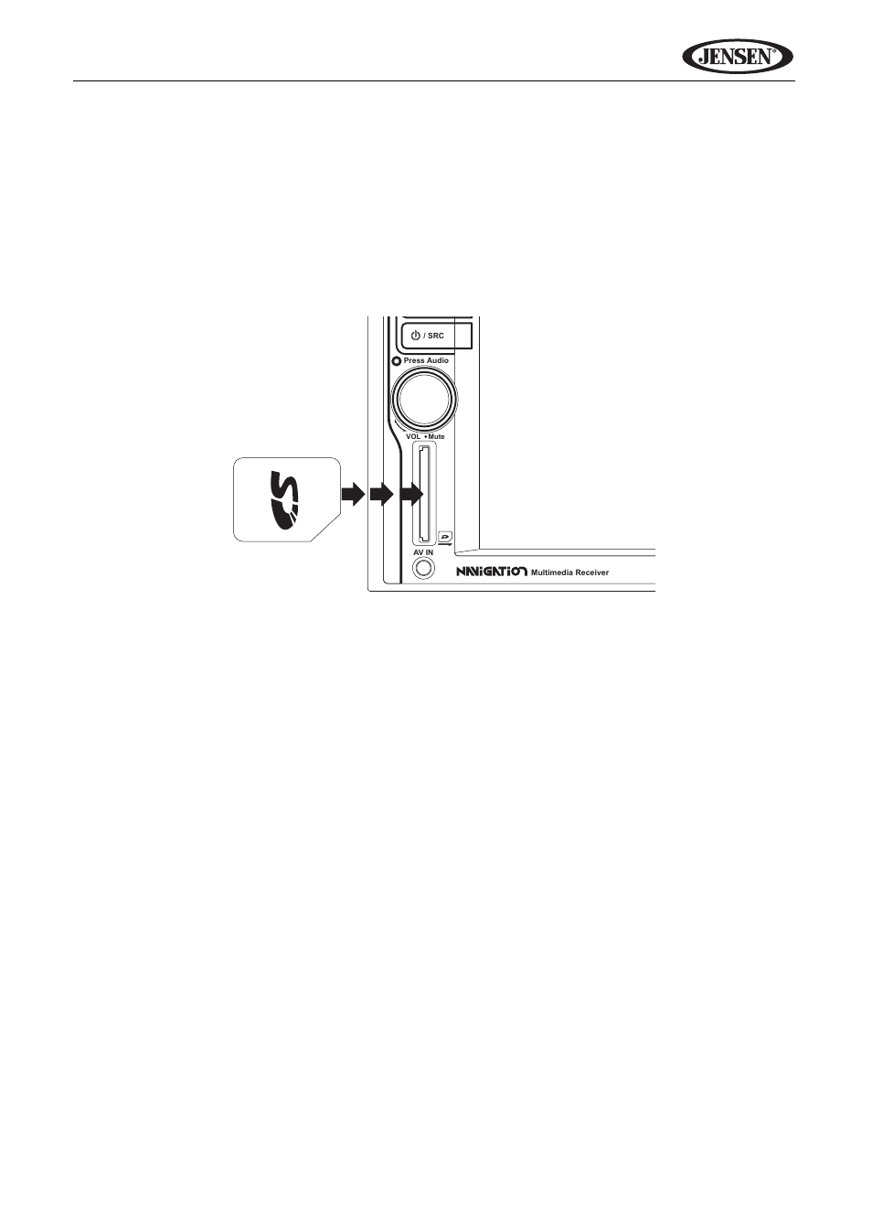 Vm9424 accessing an sd card | Jensen VM9424 User Manual | Page 34 / 120