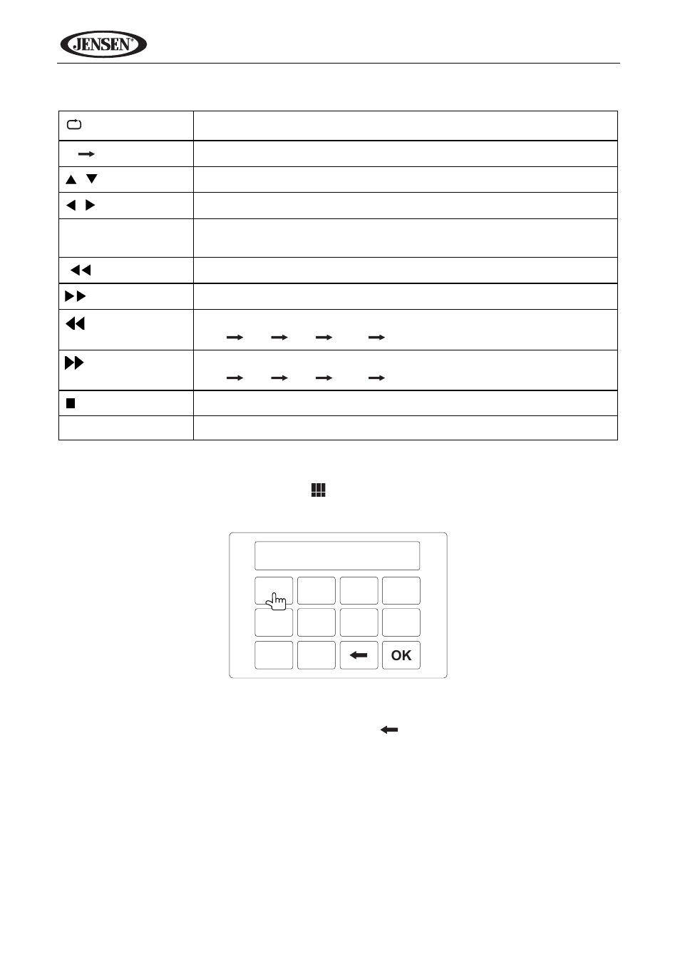 Vm9424 direct track entry | Jensen VM9424 User Manual | Page 37 / 120