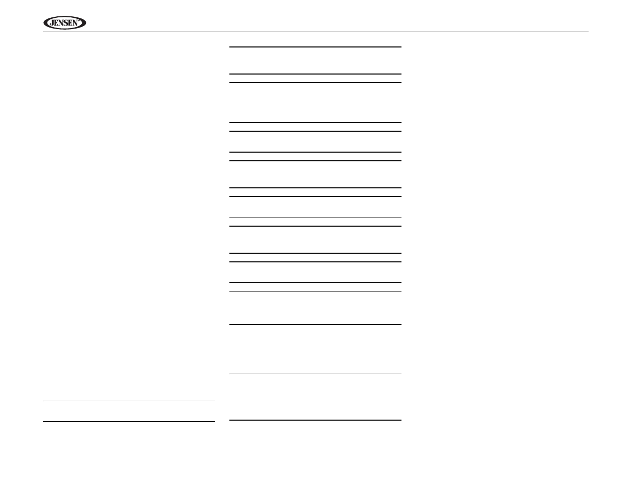Jensen UV9 User Manual | Page 56 / 84