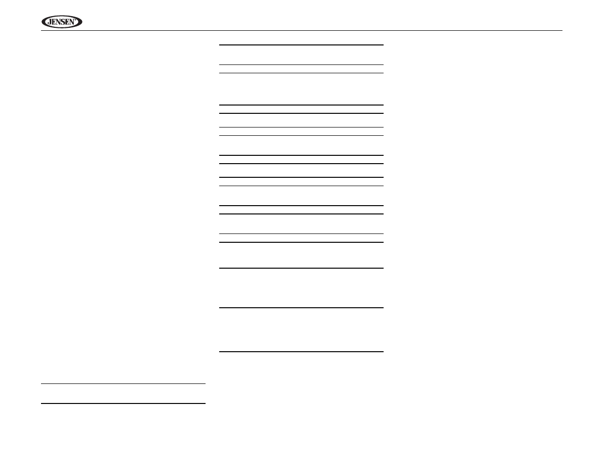 Jensen UV9 User Manual | Page 6 / 84