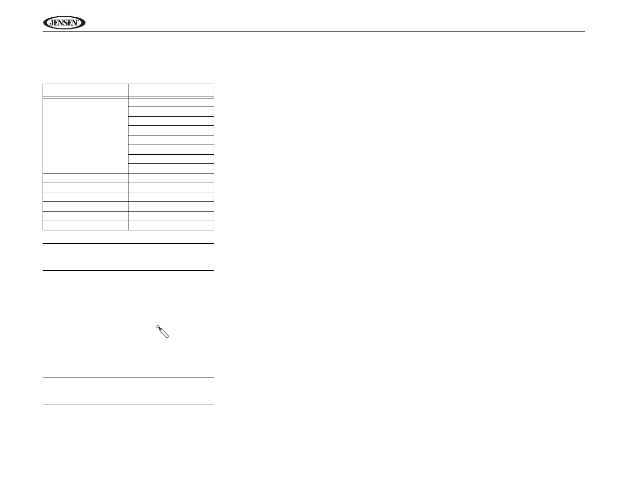 Jensen UV9 User Manual | Page 64 / 84