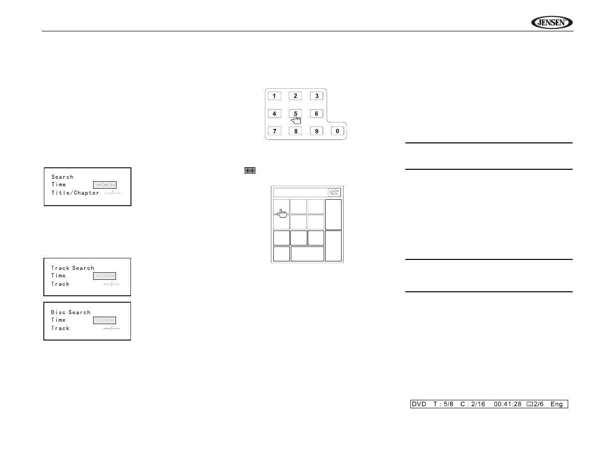 Jensen UV9 User Manual | Page 71 / 84