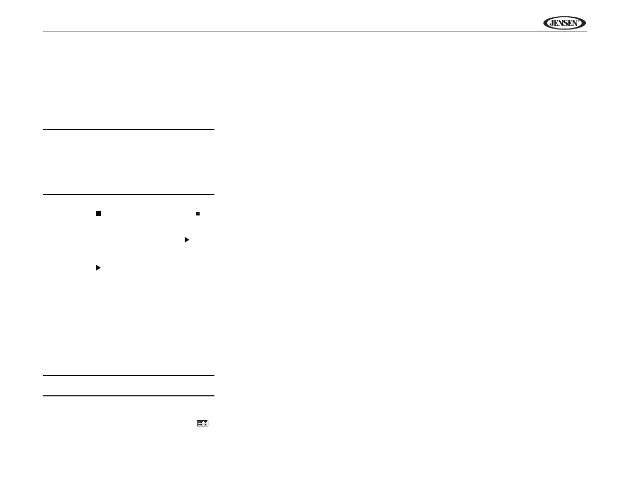 Jensen UV9 User Manual | Page 75 / 84