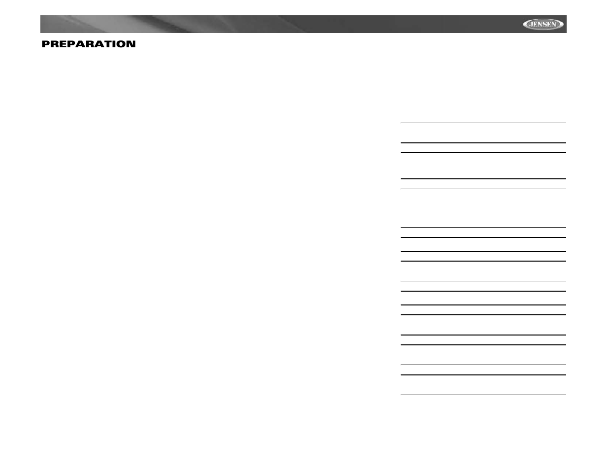 Vm9311 preparation | Jensen Mobile Multimedia AM/FM/DVD Receiver VM9311 User Manual | Page 35 / 90