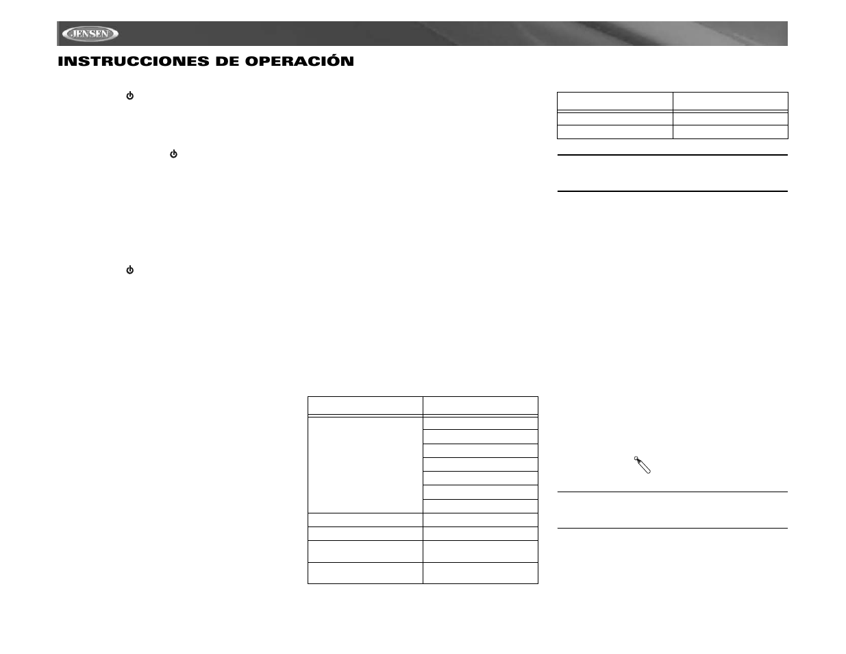 Vm9311 instrucciones de operación | Jensen Mobile Multimedia AM/FM/DVD Receiver VM9311 User Manual | Page 46 / 90