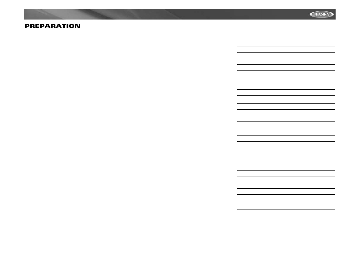 Vm9311 preparation | Jensen Mobile Multimedia AM/FM/DVD Receiver VM9311 User Manual | Page 7 / 90