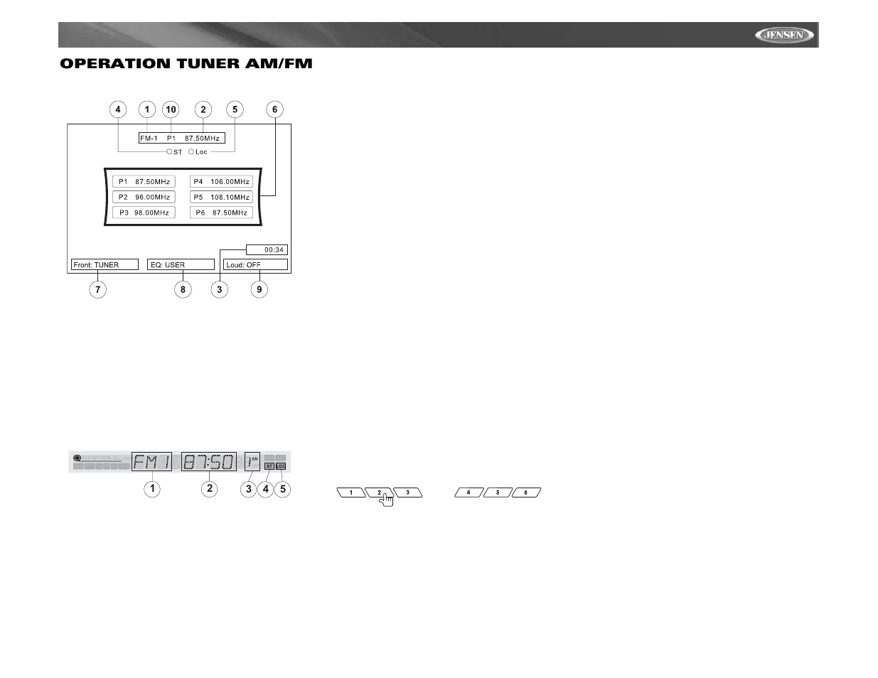 Vm9311 operation tuner am/fm | Jensen Mobile Multimedia AM/FM/DVD Receiver VM9311 User Manual | Page 77 / 90