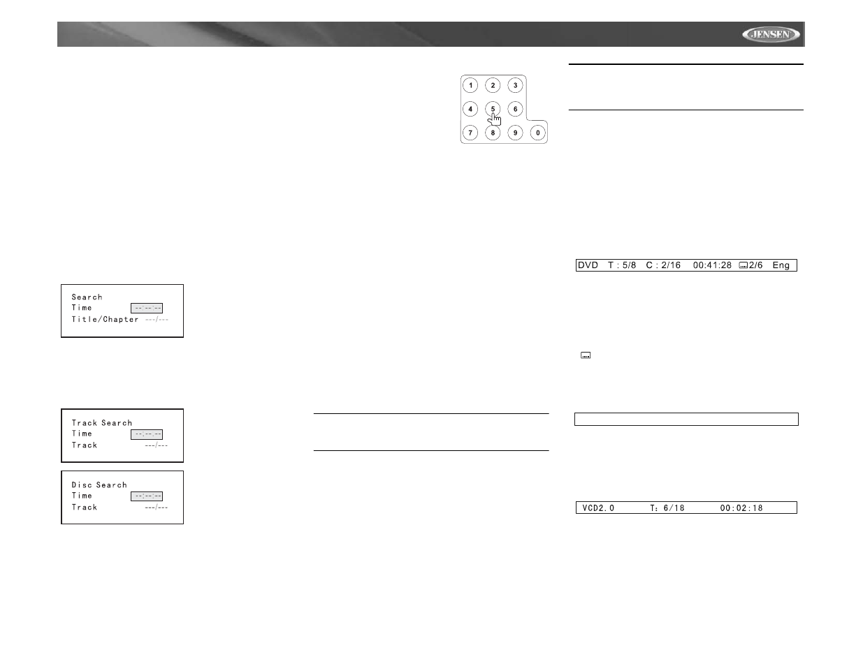 Vm9311 | Jensen Mobile Multimedia AM/FM/DVD Receiver VM9311 User Manual | Page 79 / 90