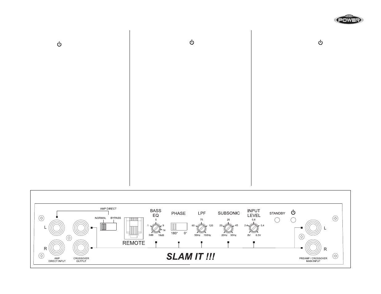 Jensen POWER JPA1000D User Manual | Page 11 / 21