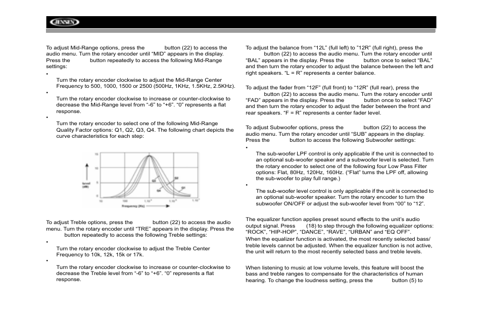 Jensen MP6512i User Manual | Page 12 / 30