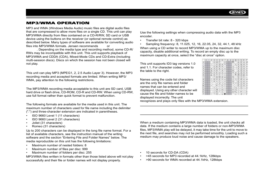 Jensen MP6512i User Manual | Page 17 / 30