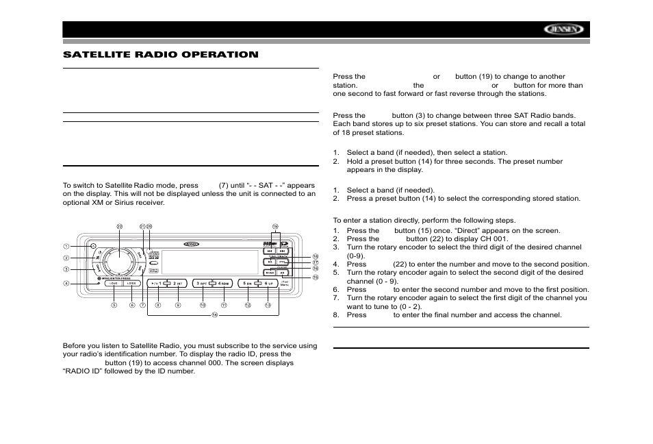 Ready universal serial bus | Jensen MP6512i User Manual | Page 21 / 30