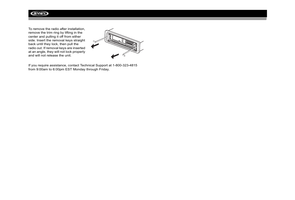 Jensen MP6512i User Manual | Page 8 / 30