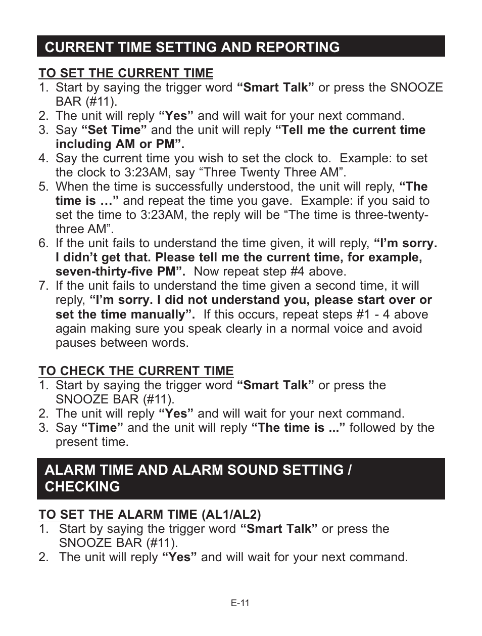 Jensen Smart Talk JCR-290 User Manual | Page 12 / 25