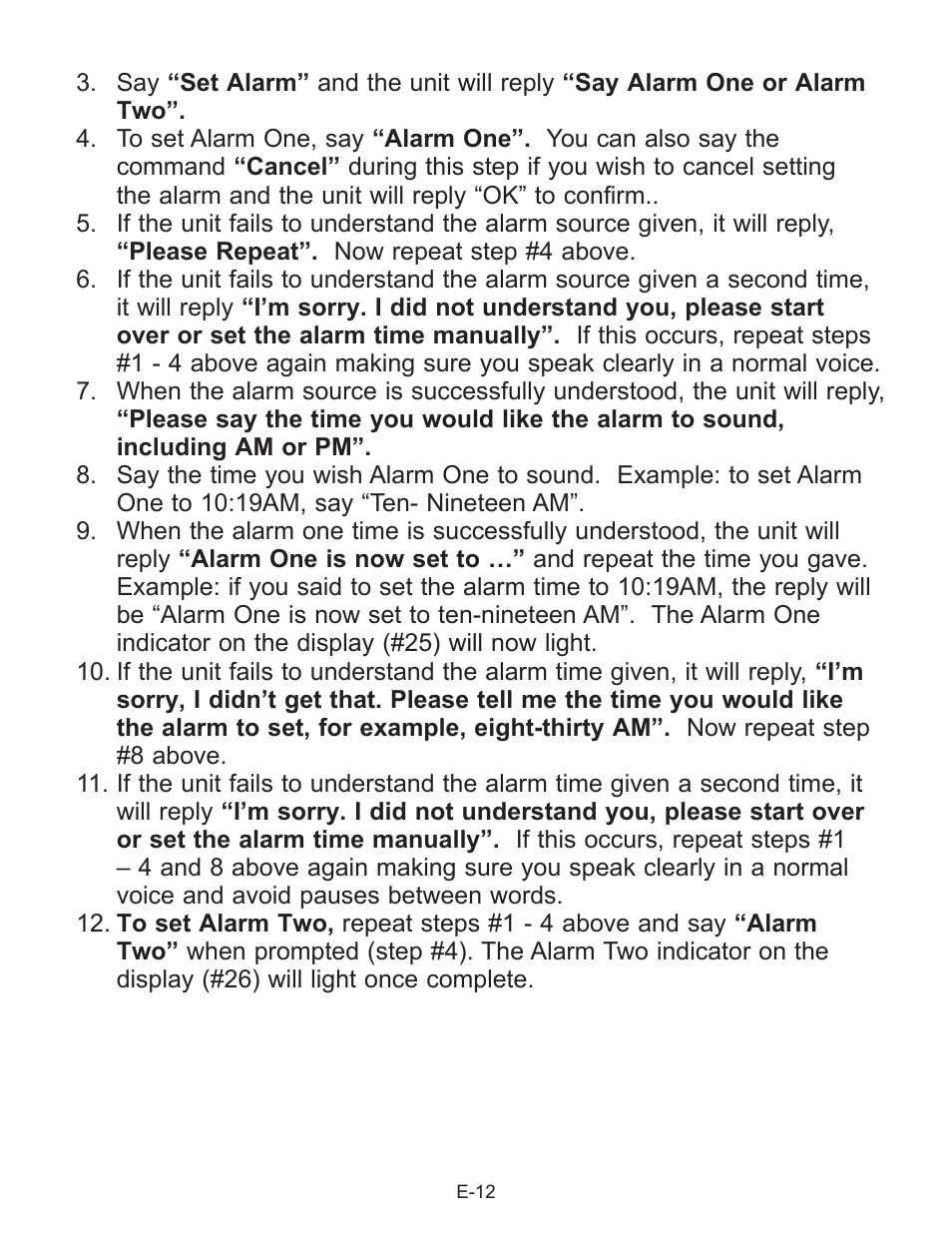 Jensen Smart Talk JCR-290 User Manual | Page 13 / 25