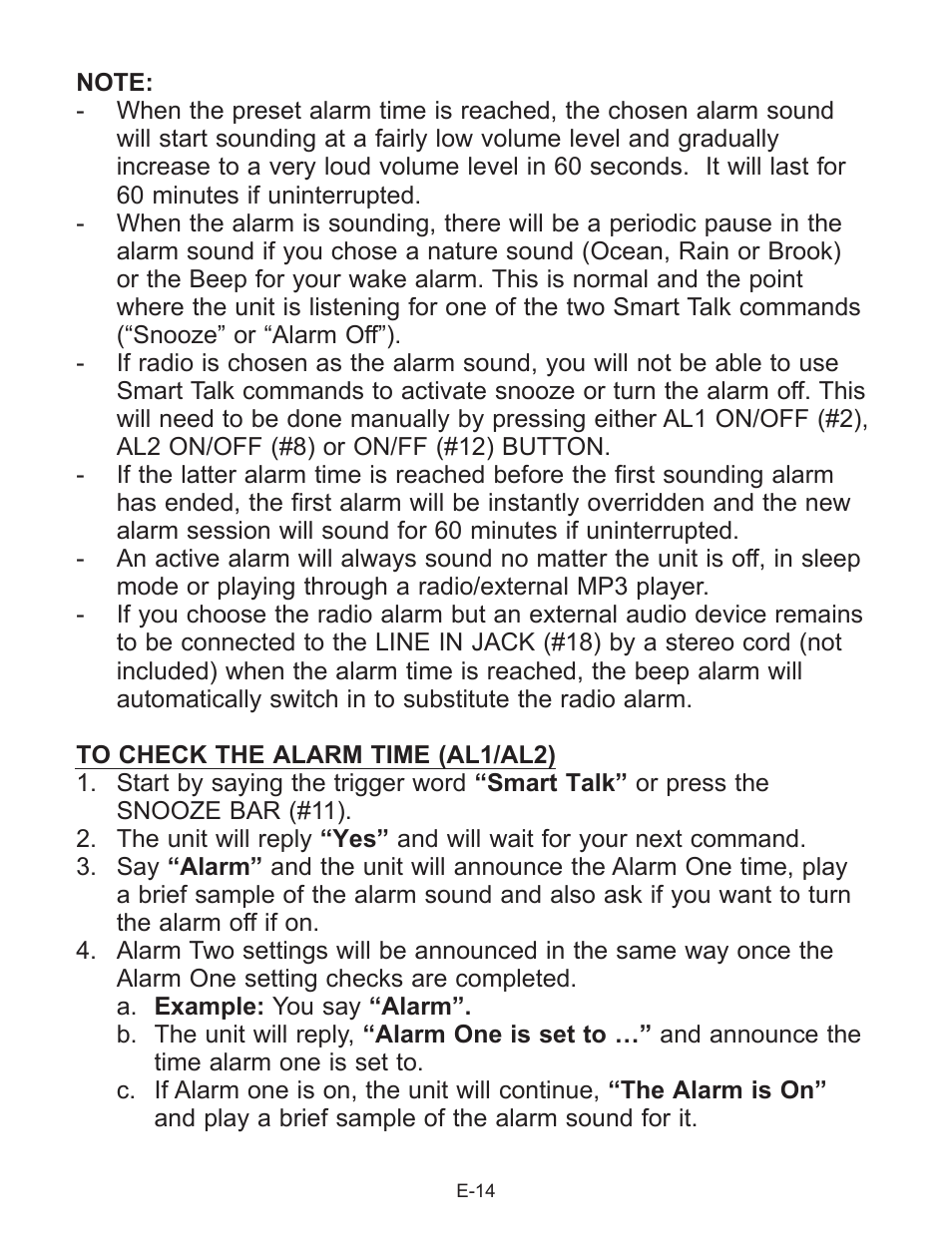Jensen Smart Talk JCR-290 User Manual | Page 15 / 25