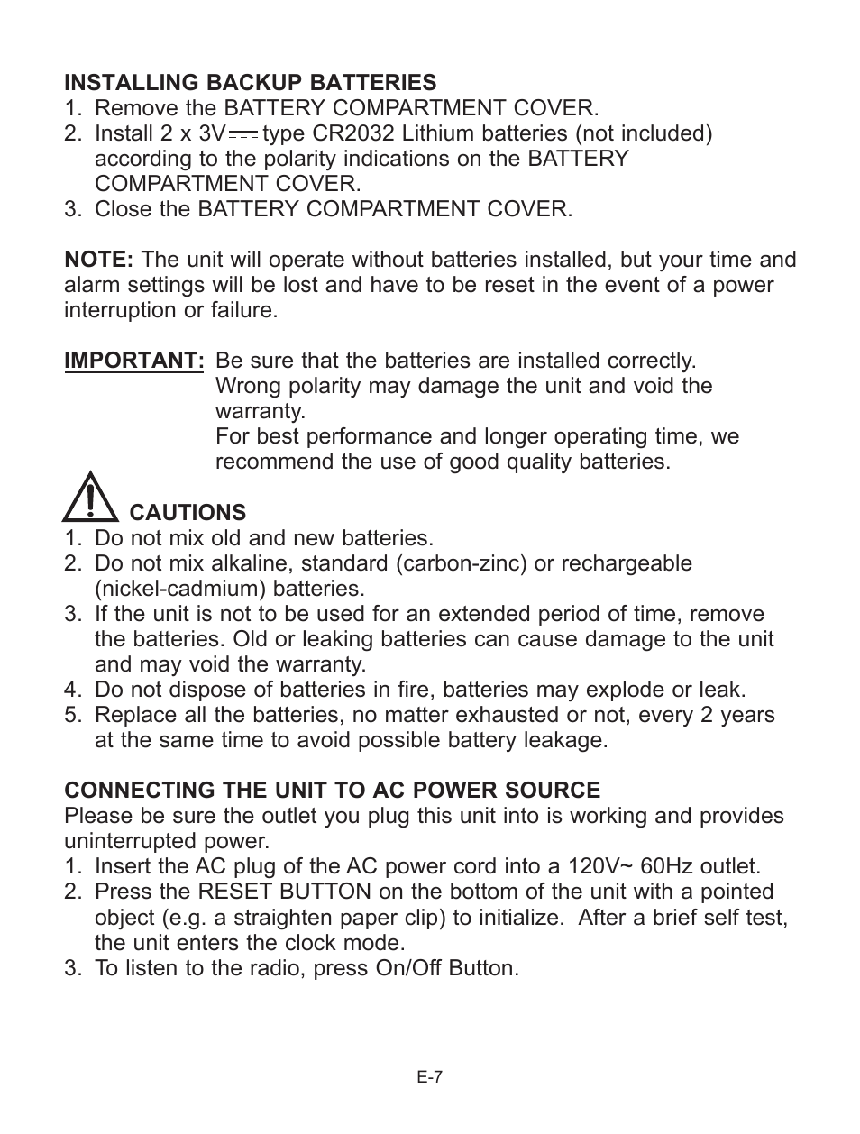 Jensen Smart Talk JCR-290 User Manual | Page 8 / 25