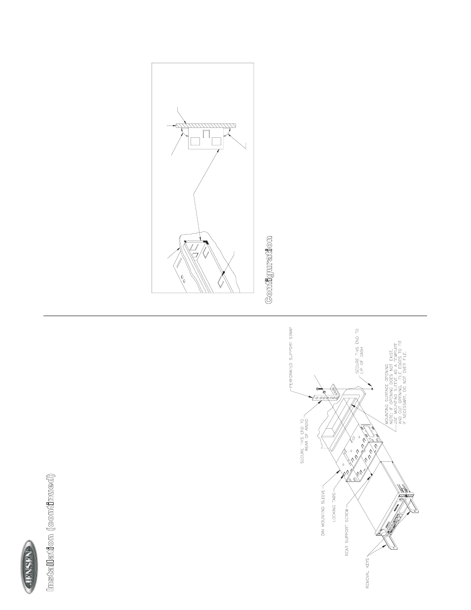 Jhd1000, Con fi gu ra ti on | Jensen JHD1000 User Manual | Page 2 / 6