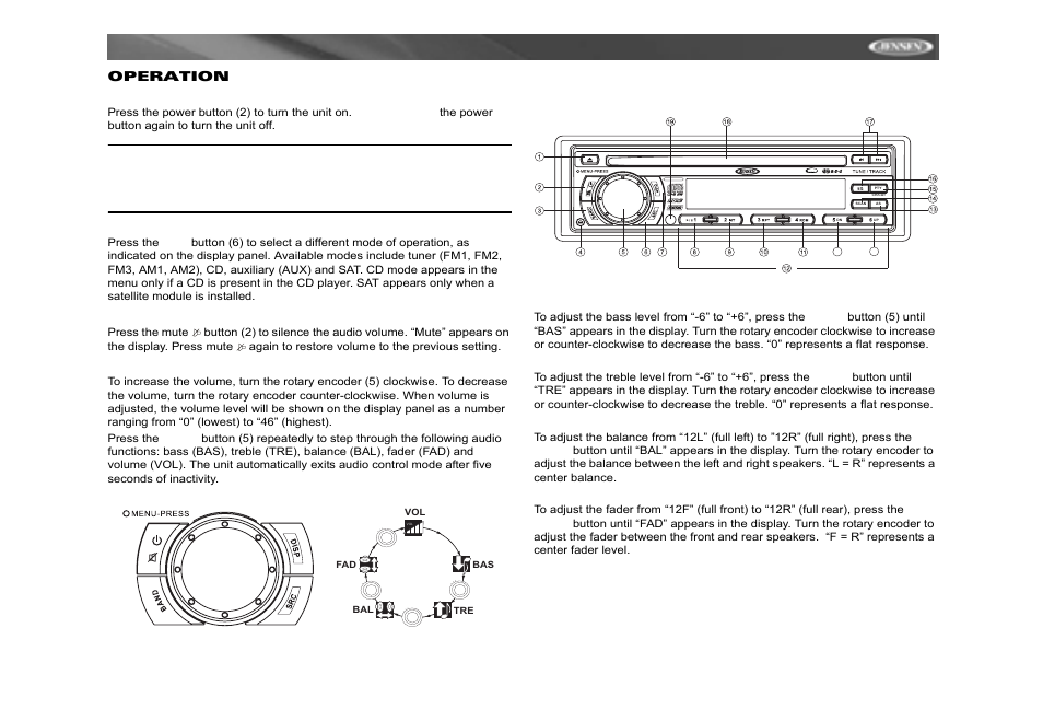 Jensen MP6212 User Manual | Page 9 / 24