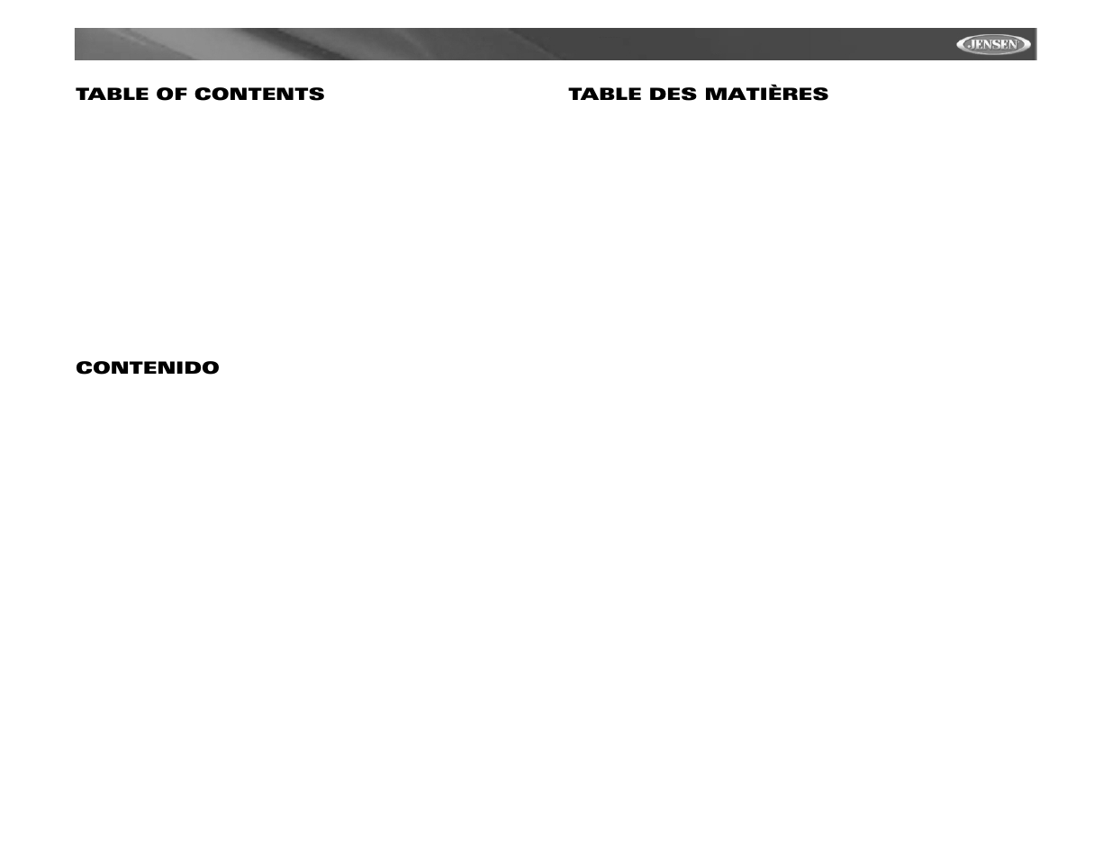 Jensen CD6111 User Manual | Page 3 / 40