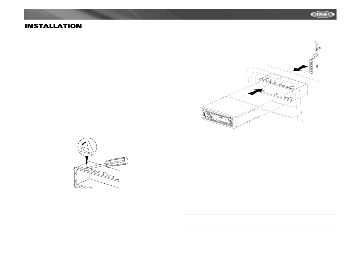 Cd6111, Installation | Jensen CD6111 User Manual | Page 7 / 40