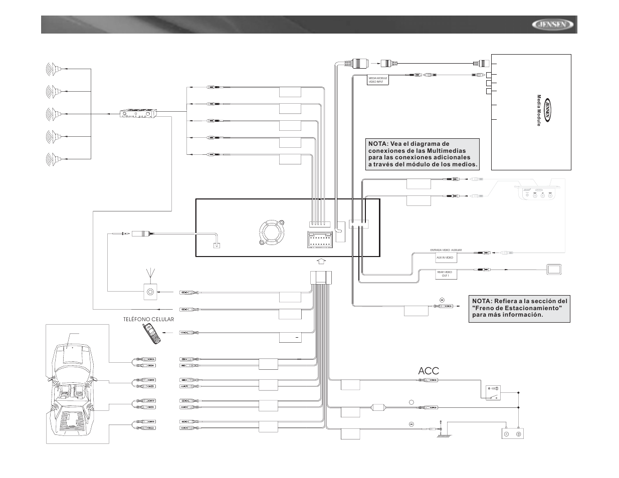 Vm9311ts, Audio video input 3.5mm | Jensen vm9311ts User Manual | Page 35 / 96