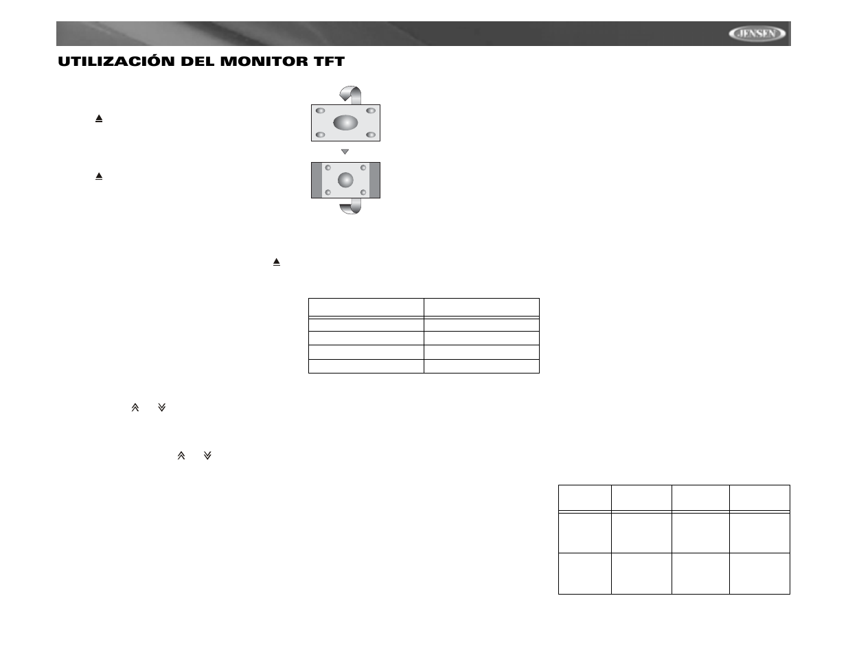 Vm9311ts utilización del monitor tft | Jensen vm9311ts User Manual | Page 43 / 96