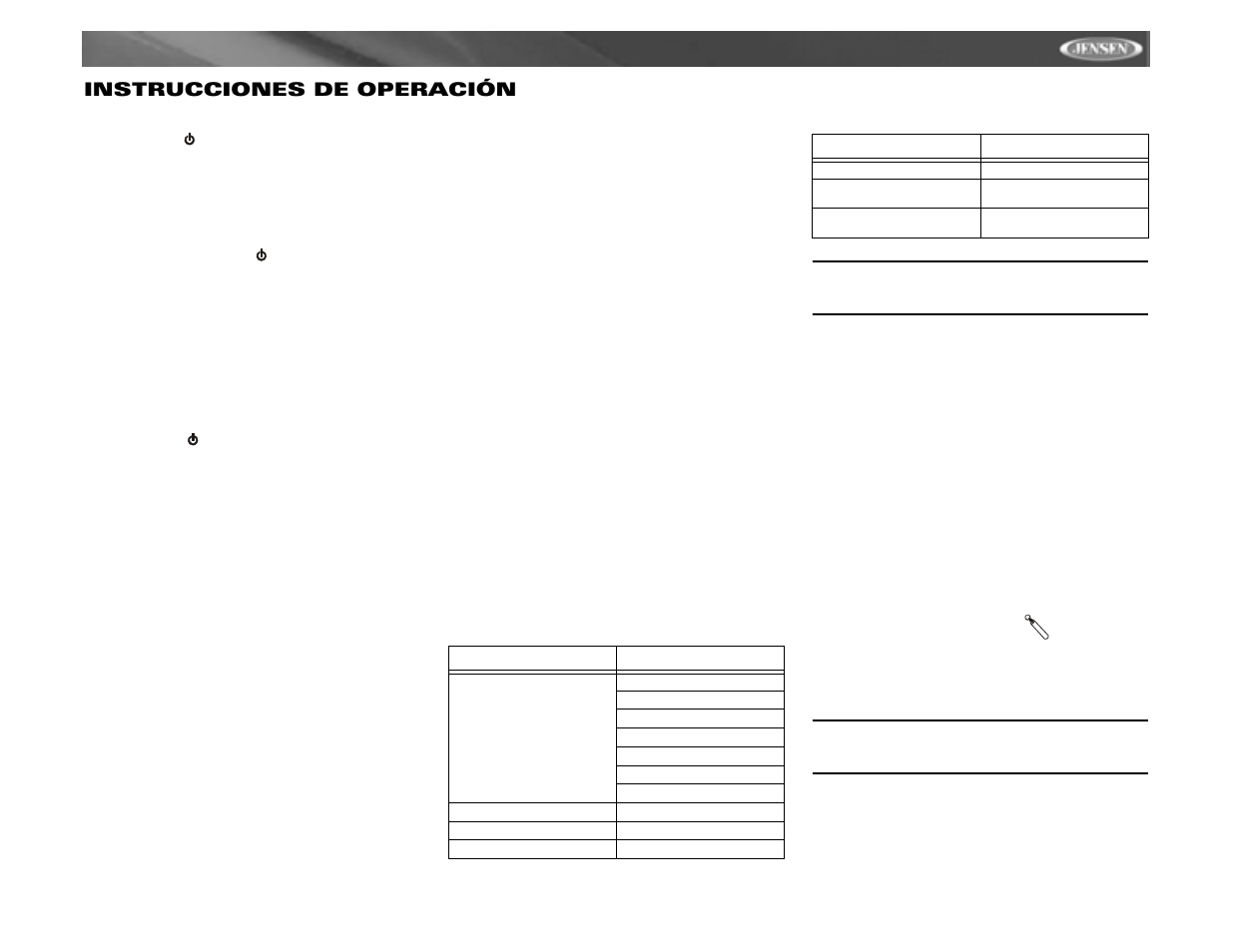 Vm9311ts instrucciones de operación | Jensen vm9311ts User Manual | Page 45 / 96