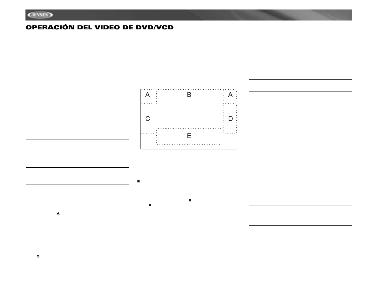 Vm9311ts operación del video de dvd/vcd | Jensen vm9311ts User Manual | Page 52 / 96