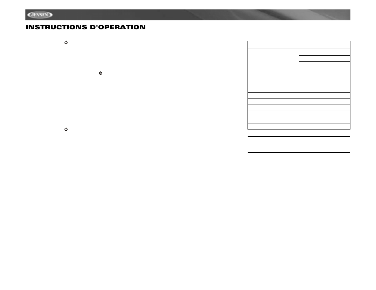 Vm9311ts instructions d'operation | Jensen vm9311ts User Manual | Page 78 / 96
