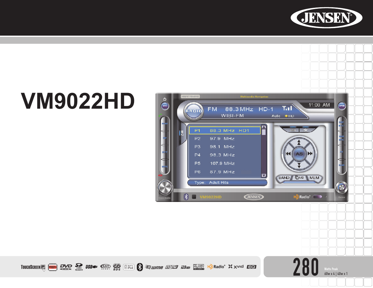 Jensen VM9022HD User Manual | 46 pages